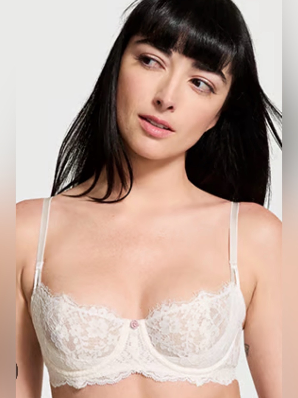 Victoria's Secret Wicked Balconette Lace Underwire Bra - 38C. Silver detail. - Picture 10 of 10